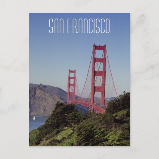 サンフランシスコ・ゴールデンゲートブリッジ ポストカード (正面)
