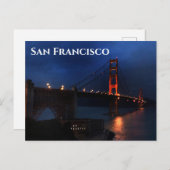 サンフランシスコ・ゴールデンゲートブリッジ#6-2はがき ポストカード (正面/裏面)