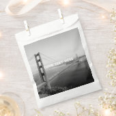 サンフランシスコ ゴールデンゲート ブラックホワイト ヴィンテージ フェイバーバッグ (クリップ留めされた状態)