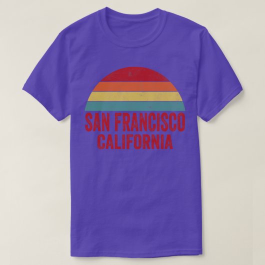 サンフランシスコ・シティ・カリフォルニア Tシャツ (デザイン正面)