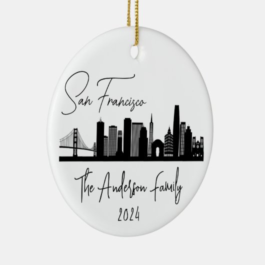 サンフランシスコ・スカイラインオーナメント・サンフランシスコ・ツリー セラミックオーナメント (右)