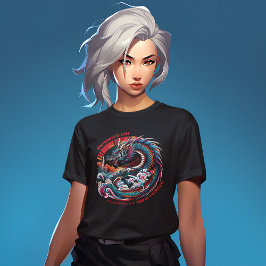 サンフランシスコ・スカイライン・アニメ・ドラゴン:旧正月 Tシャツ