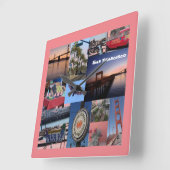 サンフランシスコ スクエア壁時計 (傾斜)