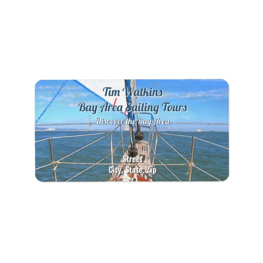 サンフランシスコ・セーリング0869アドレス ラベル (正面)