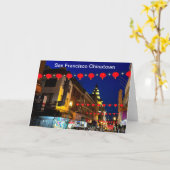 サンフランシスコ・チャイナタウン#11カード カード (黄色い花)