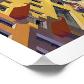 サンフランシスコ，トラム，都市都市通り,ヴィンテージ ポスター (角)