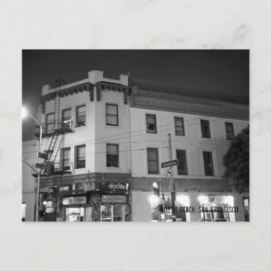 サンフランシスコ，ノースビーチ ポストカード (正面)