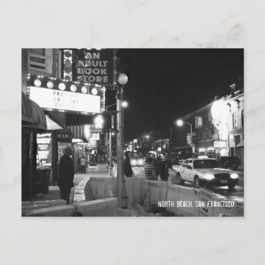 サンフランシスコ，ノースビーチ ポストカード (正面)