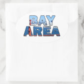 サンフランシスコ・ベイエリア 楕円形シール (バッグ)