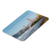 サンフランシスコ，ベイカービーチからゴールデンゲートブリッジ マグネット (左側)