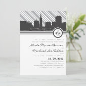 サンフランシスコ モノグラム ウェディング インビテーション (スタンド正面)