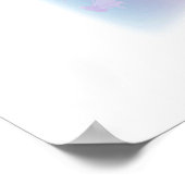 サンフランシスコ、レインボーカラー付きCA ポスター (角)