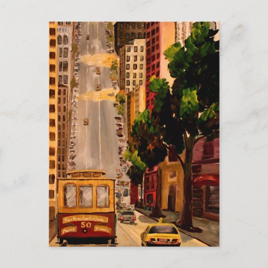 サンフランシスコ ヴァンネス ケーブルカー ポストカード (正面)