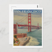 サンフランシスコ・ヴィンテージ旅行はがき ポストカード (正面/裏面)