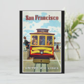 サンフランシスコ・ヴィンテージ旅行ポスター カード (スタンド正面)