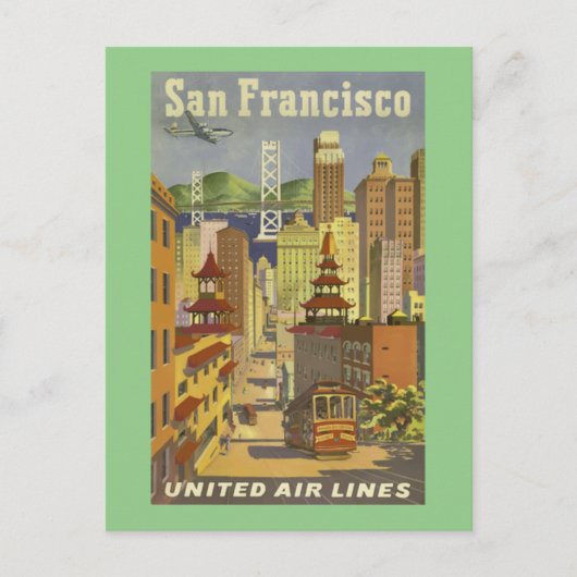 サンフランシスコ ヴィンテージ トラベル ポストカード (正面)