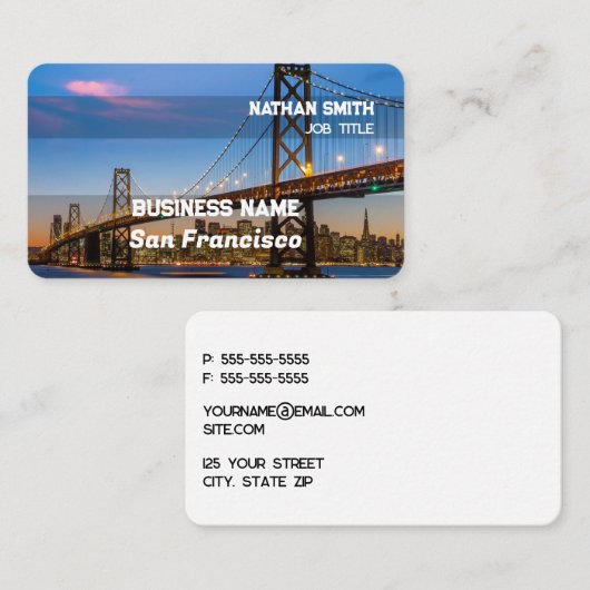 サンフランシスコ 名刺 (正面/裏面)