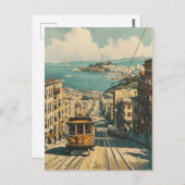 サンフランシスコ:海岸のノスタルジア ヴィンテージ ポストカード (正面/裏面)