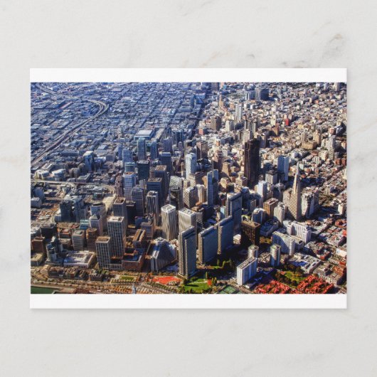 サンフランシスコ 空撮景観 ポストカード (正面)