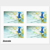 サンフランシスコ 長方形シール (シート)