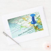 サンフランシスコ 長方形シール (封筒)