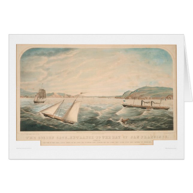 サンフランシスコ(0642A)へのゴールデンゲート入口 (正面横)