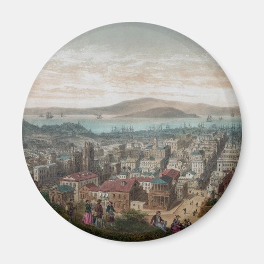 サンフランシスコ(1860)磁石の見解 マグネット (正面)