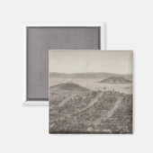 サンフランシスコ、1862年ロシアの丘 マグネット (正面/裏面)