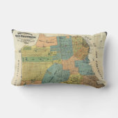 サンフランシスコ(1890年)のヴィンテージの地図 ランバークッション (裏面)