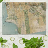 サンフランシスコ(1915年)のヴィンテージの地図 キッチンタオル (折り畳み)