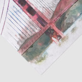 サンフランシスコ， CA -ゴールデンゲートブリッジ 薄葉紙 (詳細)