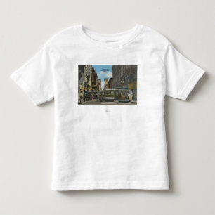サンフランシスコ、CACable車の転換の眺め トドラーTシャツ