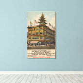 サンフランシスコ、CAChinatown AdSing Fat Co. キャンバスプリント (インサイチュ (ウッドフロア))