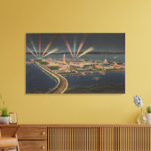 サンフランシスコ、CATreure Island at Intl Expo キャンバスプリント (インサイチュ (リビング))