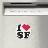 サンフランシスコ – "I LOVE SF" "I LOVE SAN FRANCISCO" マグネット (インサイチュ (食洗機))