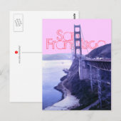 サンフランシスコ(SF)ゴールデンゲートブリッジ ポストカード (正面/裏面)