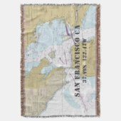 サンフランシスコCAふるさと緯度 スローブランケット (正面縦)