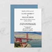 サンフランシスコCAゴールデンゲートバー結婚式招待状 招待状 (正面/裏面)