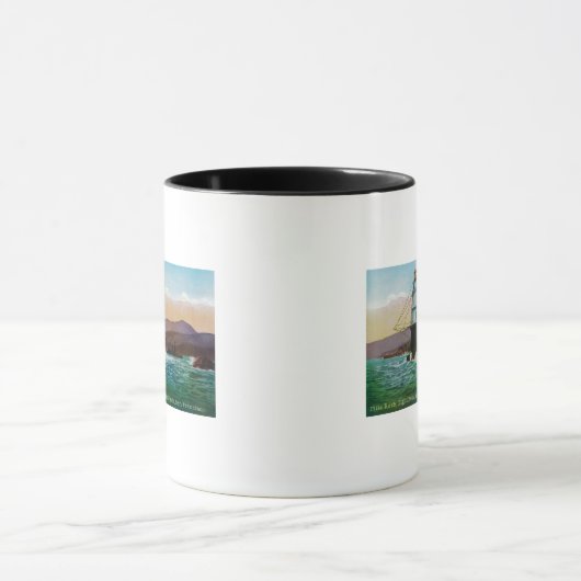 サンフランシスコCAマイルロックライトハウス マグカップ (中央)