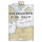 サンフランシスコCA緯度航海の経度 フラスク (正面)