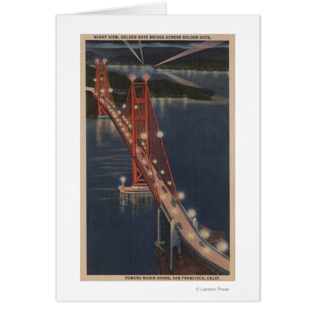 サンフランシスコCA – ゴールデンゲートの夜景 (正面)