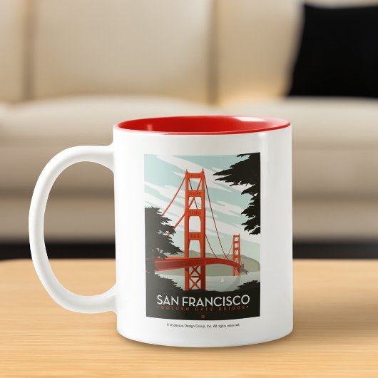 サンフランシスコCA – ゴールデンゲートブリッジ ツートーンマグカップ