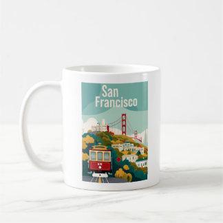 サンフランシスコCalifornia – レッドケーブルカー コーヒーマグカップ