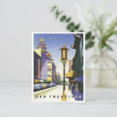 サンフランシスコChinatownヴィンテージ旅行はがき ポストカード (スタンド正面)