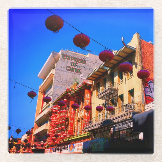 サンフランシスコChinatown #4ガラスコースター ガラスコースター (正面)