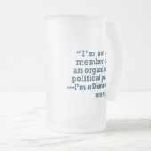 サンフランシスコD11民主党クラブビールステイン フロストグラスビールジョッキ (正面右)