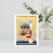 サンフランシスコLAニューヨークヴィンテージ旅行ポスター ポストカード (スタンド正面)