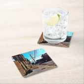 サンフランシスコNobの丘の紙のコースター スクエアペーパーコースター (インサイチュ)