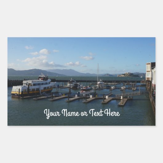 サンフランシスコPier 39 #9シール 長方形シール (正面)