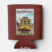 サンフランシスコUSAヴィンテージトラベルのクーラー 缶クーラー (裏面)